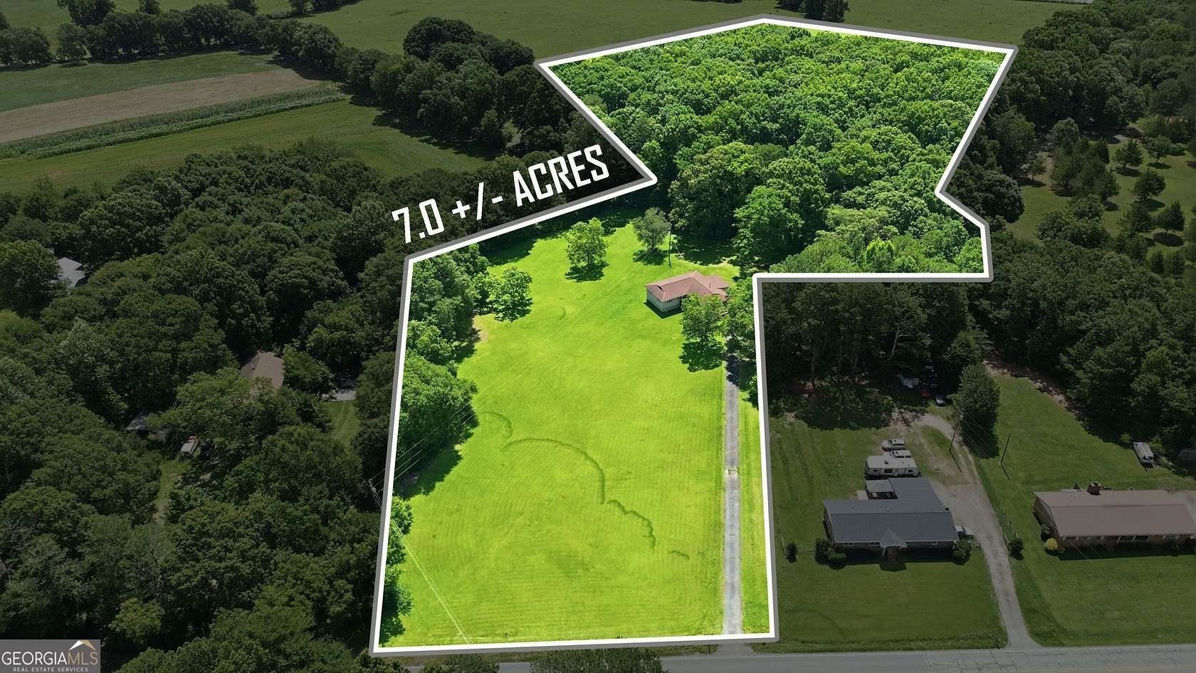 7 Acres of Land with Home for Sale in Statham, Georgia