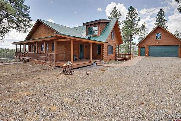35 Acres of Recreational Land with Home for Sale in Pagosa Springs, Colorado