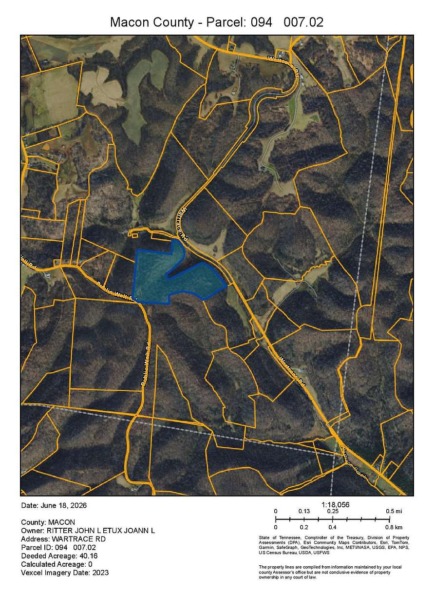 40.2 Acres of Recreational Land for Sale in Pleasant Shade, Tennessee