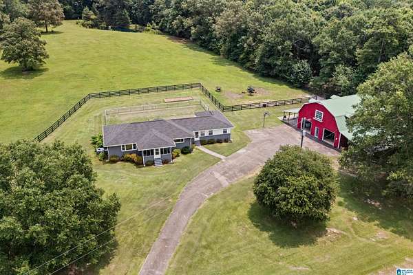 8 Acres of Land with Home for Sale in Cropwell, Alabama