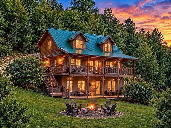 9.23 Acres of Land with Home for Sale in Bryson City, North Carolina