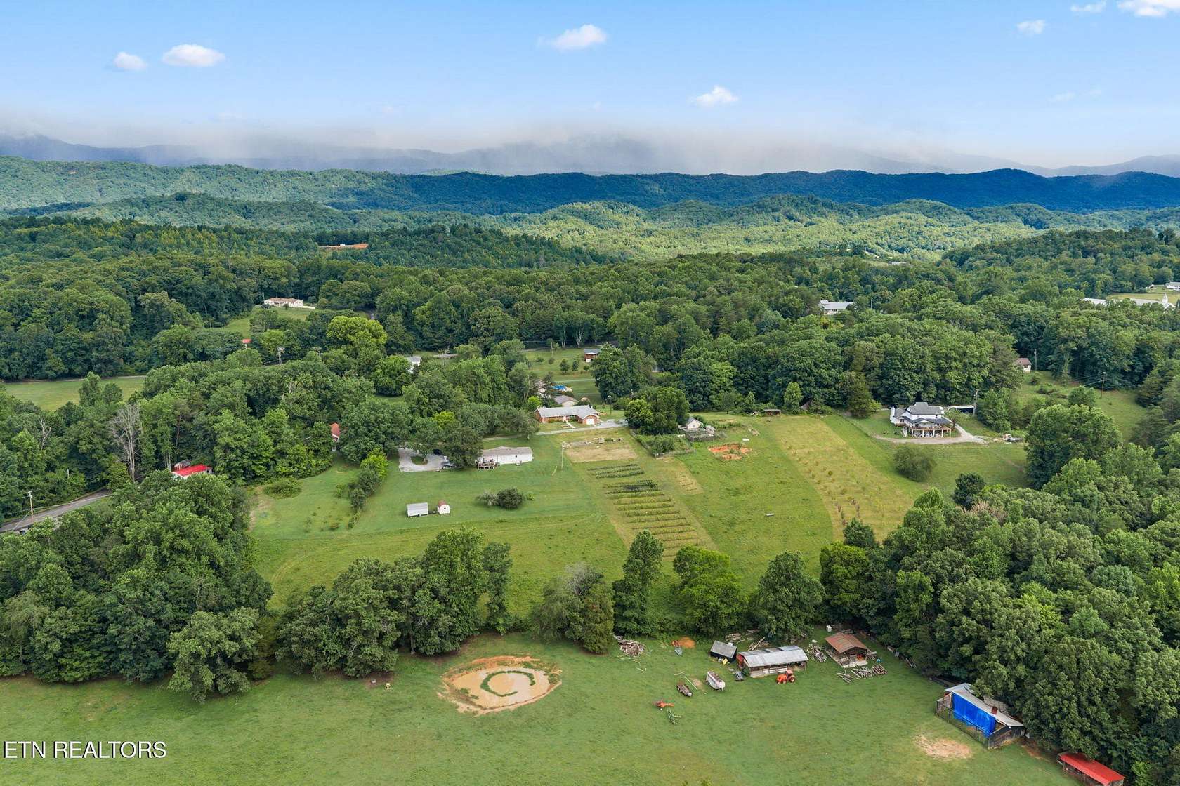 7.58 Acres of Land with Home for Sale in Clinton, Tennessee