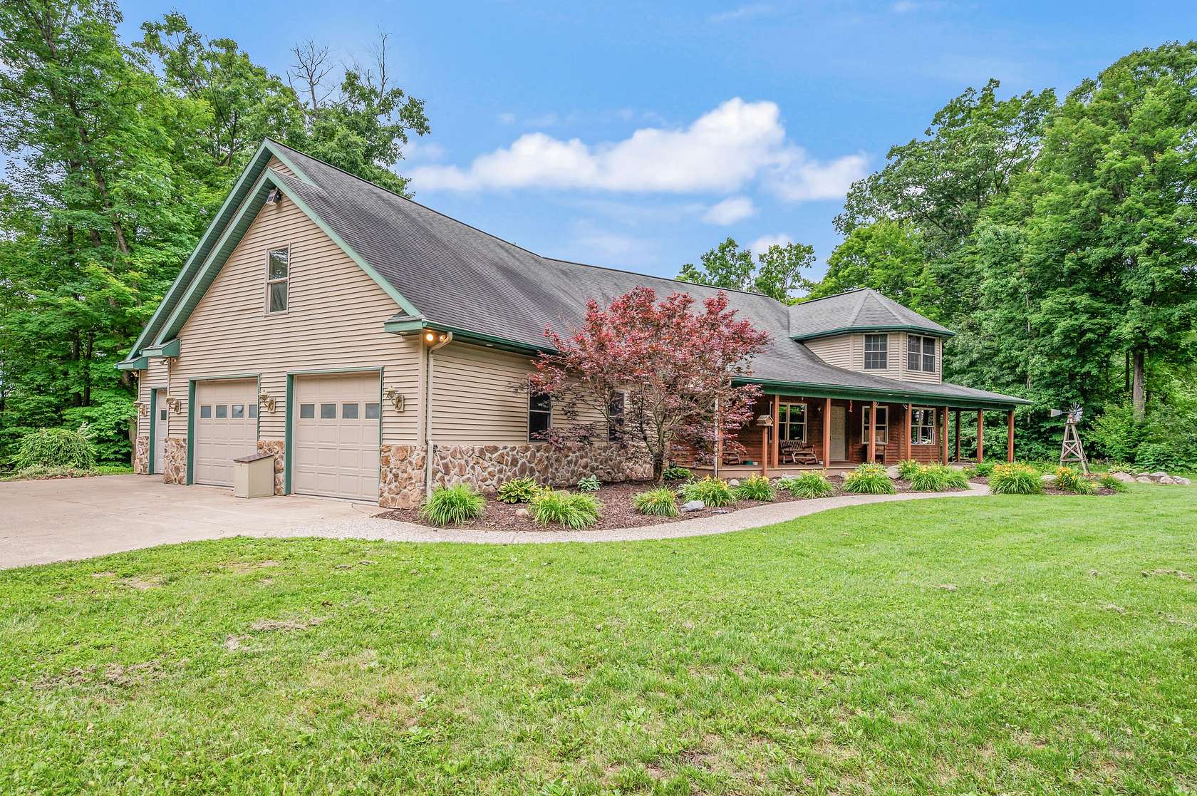 8 Acres of Land with Home for Sale in Howard City, Michigan