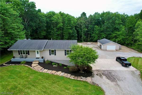 6.68 Acres of Land with Home for Sale in Carrollton, Ohio