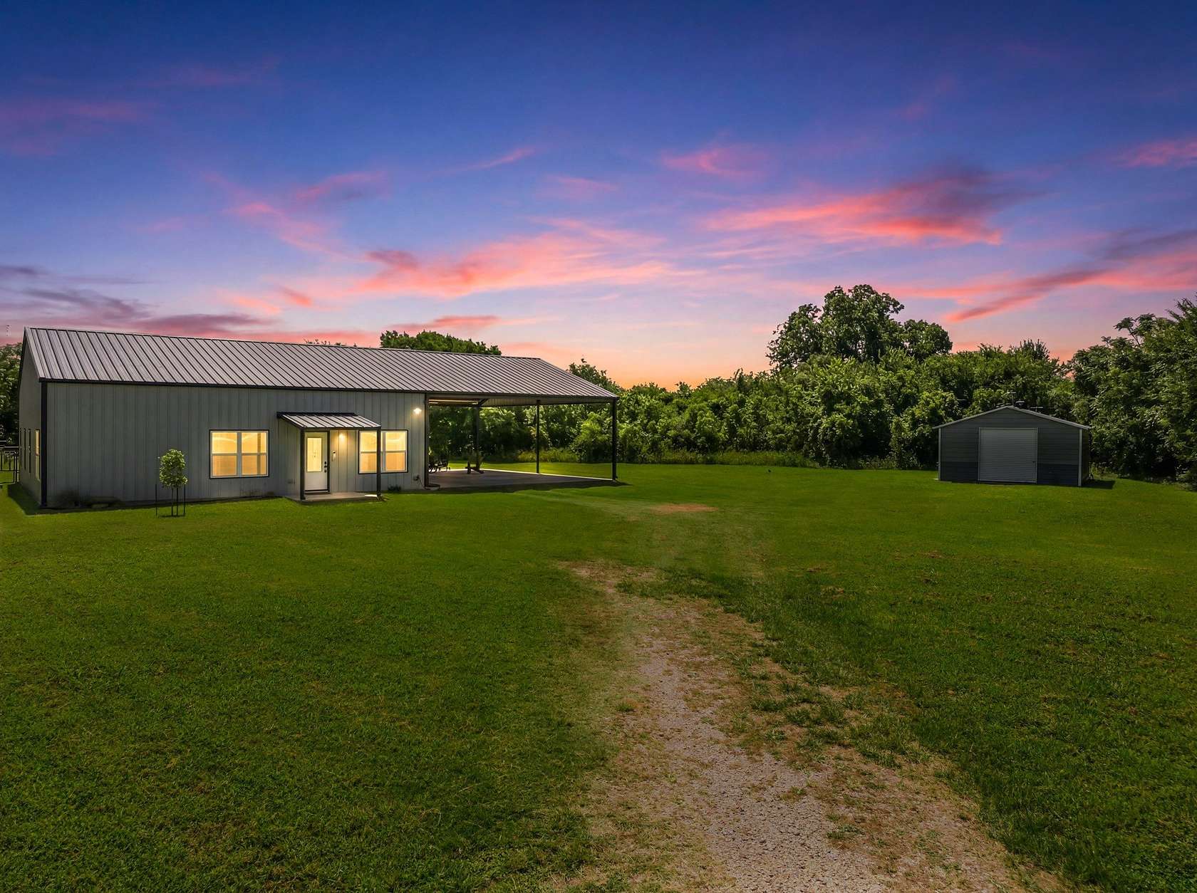 4.88 Acres of Land with Home for Sale in Waco, Texas