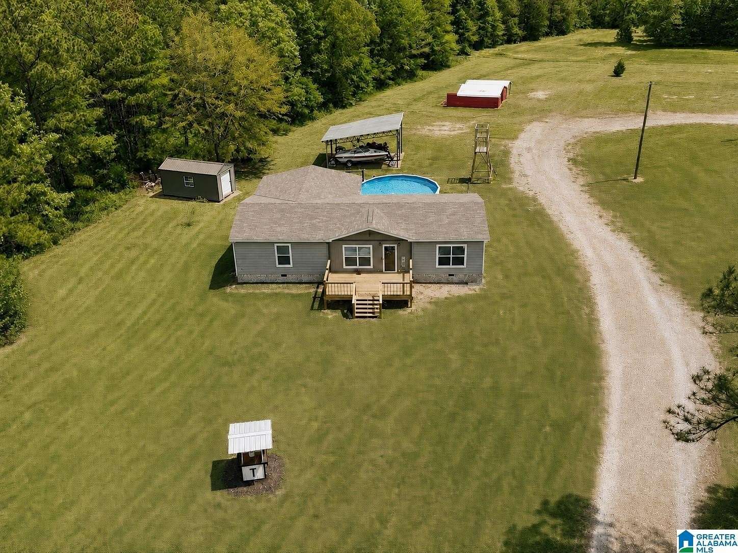 24.7 Acres of Land with Home for Sale in Piedmont, Alabama