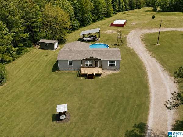 24.7 Acres of Land with Home for Sale in Piedmont, Alabama
