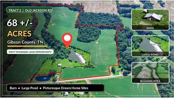 68 Acres of Land for Sale in Trenton, Tennessee