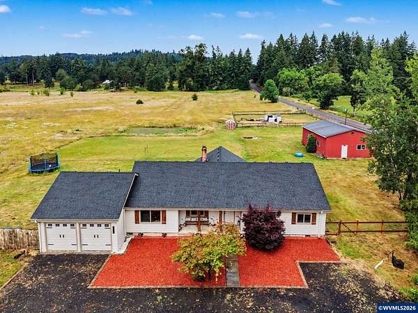 32.3 Acres of Agricultural Land with Home for Sale in Scio, Oregon