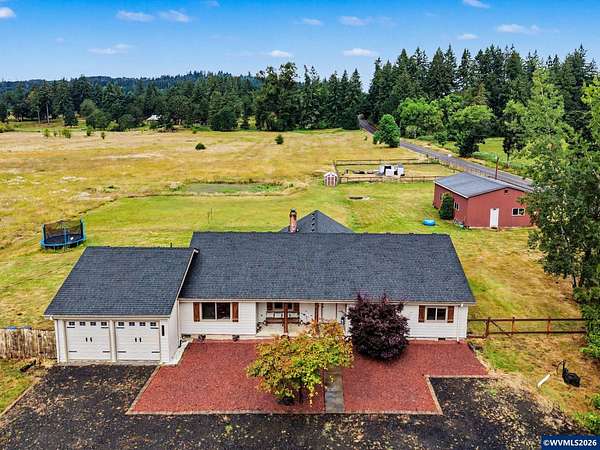 32.3 Acres of Agricultural Land with Home for Sale in Scio, Oregon