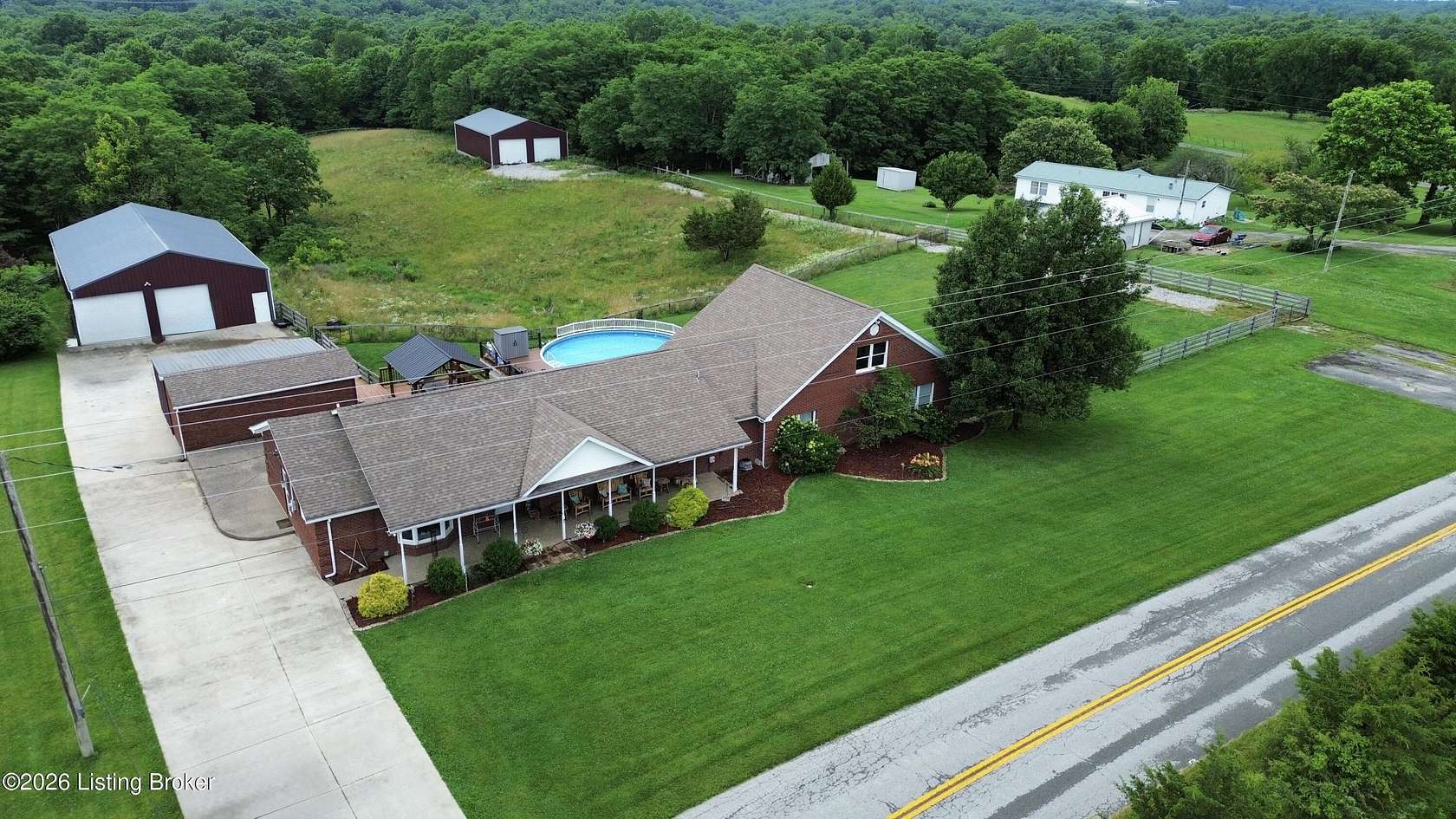 10.1 Acres of Land with Home for Sale in Bedford, Kentucky