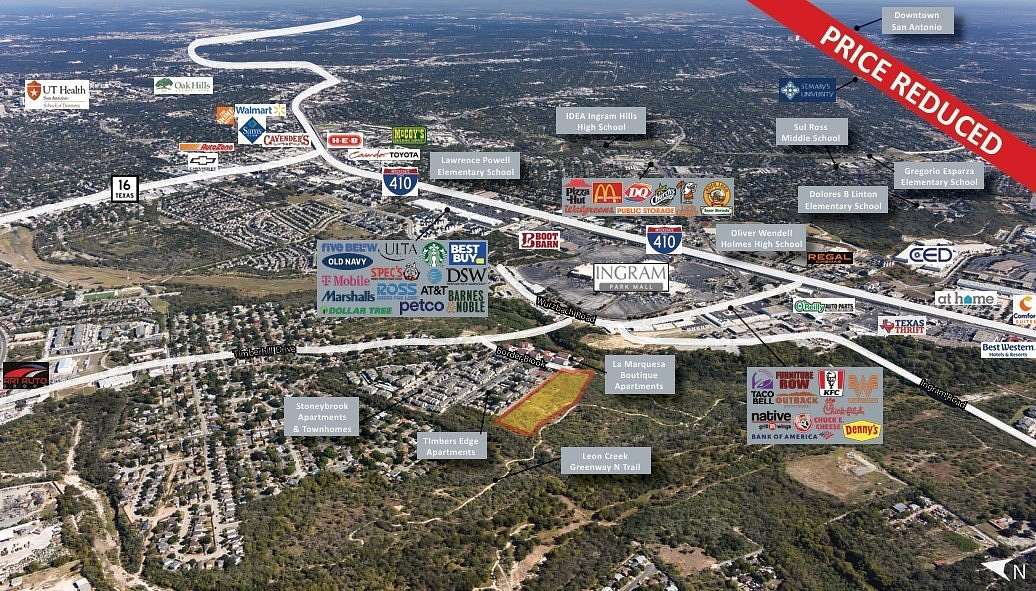 7.67 Acres of Residential Land for Sale in San Antonio, Texas