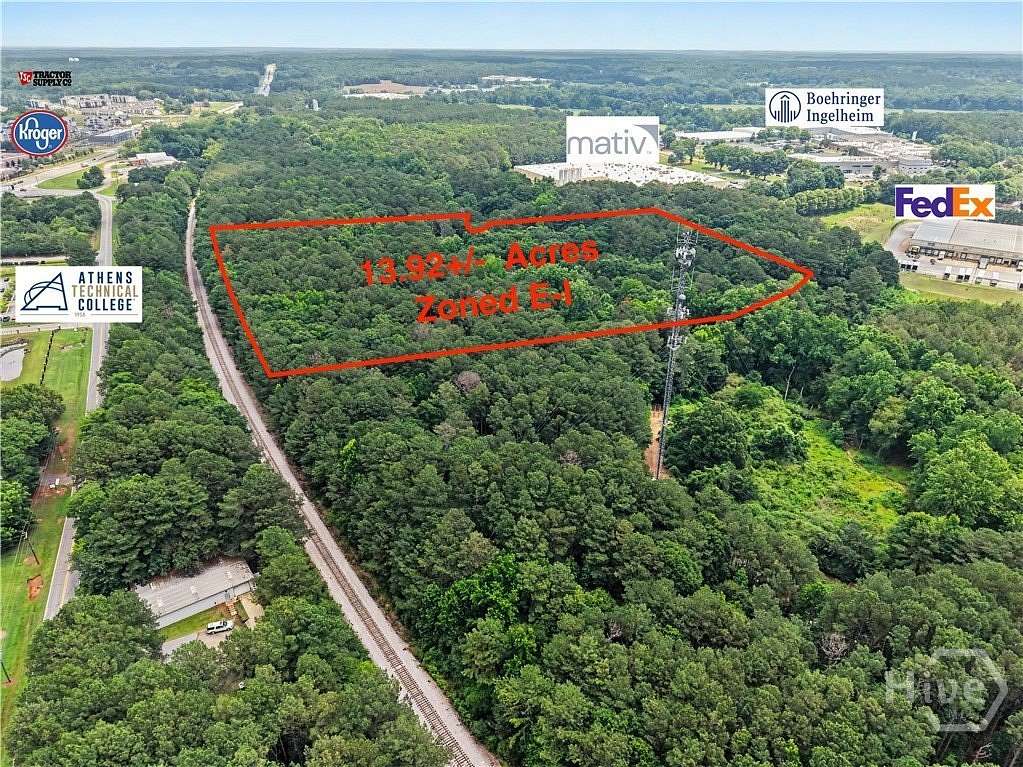 14 Acres of Commercial Land for Sale in Athens, Georgia