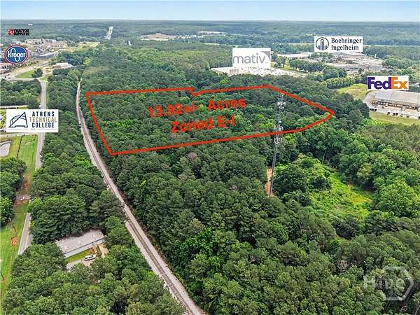 14 Acres of Commercial Land for Sale in Athens, Georgia