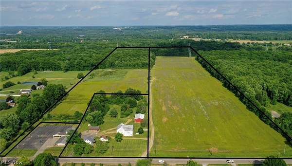 62.8 Acres of Land with Home for Sale in North Jackson, Ohio