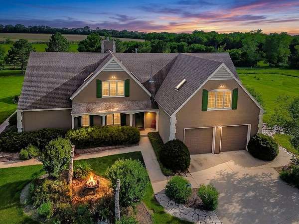 68.1 Acres of Agricultural Land with Home for Sale in Eudora, Kansas