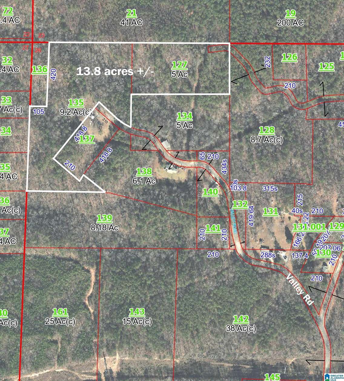 13.8 Acres of Land for Sale in Sycamore, Alabama