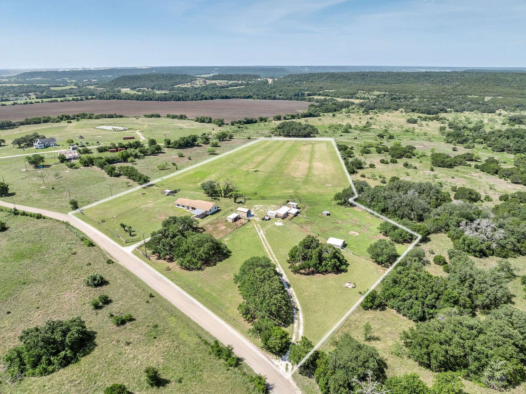 8.69 Acres of Land with Home for Sale in Clifton, Texas