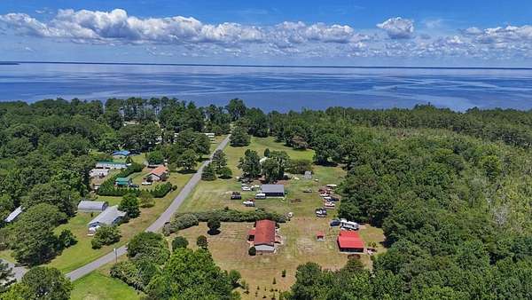 6.2 Acres of Land with Home for Sale in Columbia, North Carolina