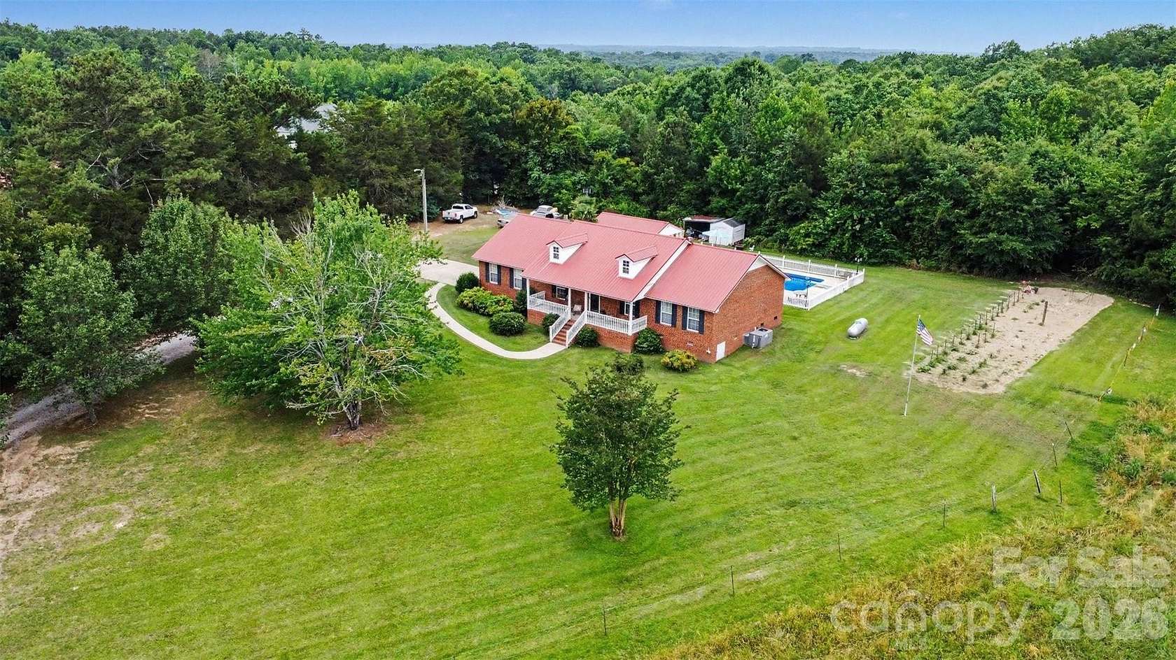 9.47 Acres of Land with Home for Sale in Heath Springs, South Carolina