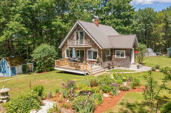 5.8 Acres of Land with Home for Sale in Waldoboro, Maine
