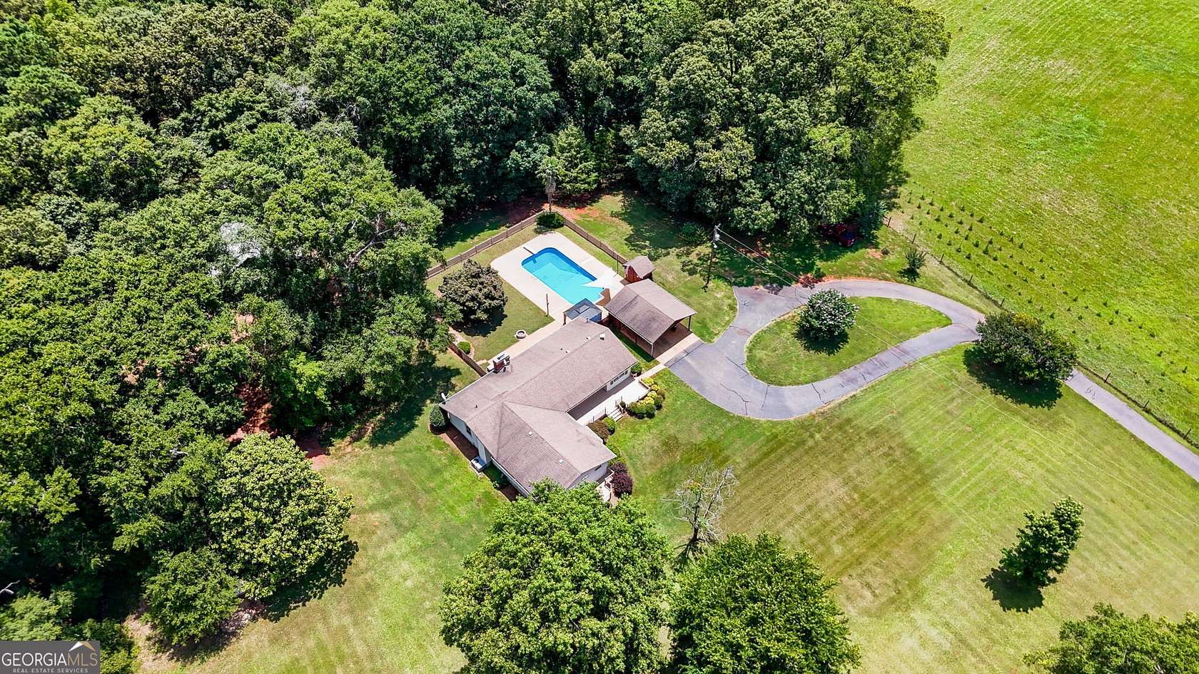 31.7 Acres of Land with Home for Sale in Thomaston, Georgia
