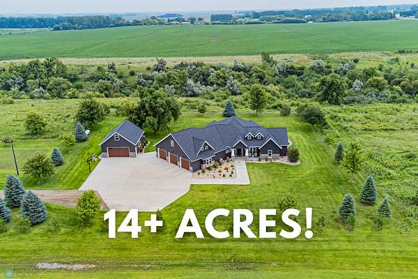 14.3 Acres of Land with Home for Sale in Kindred, North Dakota