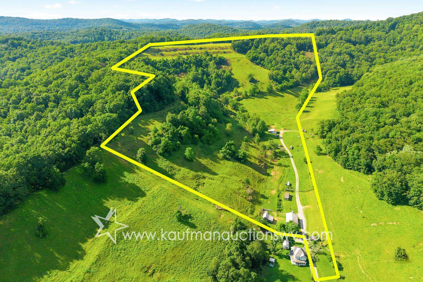 60.5 Acres of Agricultural Land for Auction in Horner, West Virginia