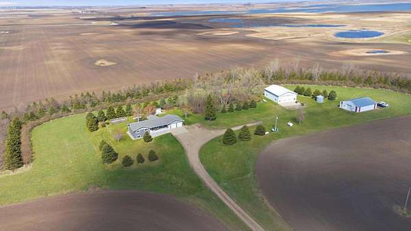 10 Acres of Land with Home for Sale in Litchville, North Dakota