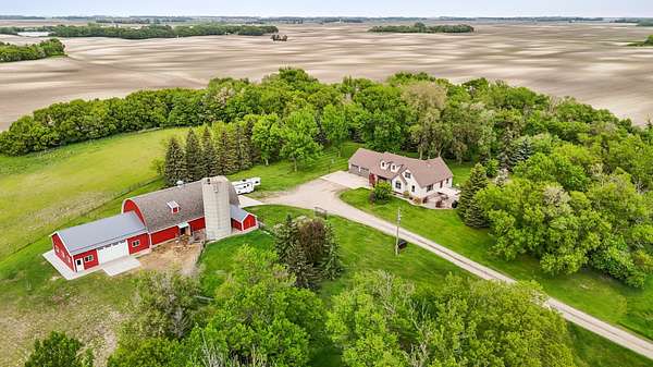 14.4 Acres of Land with Home for Sale in Hawley, Minnesota