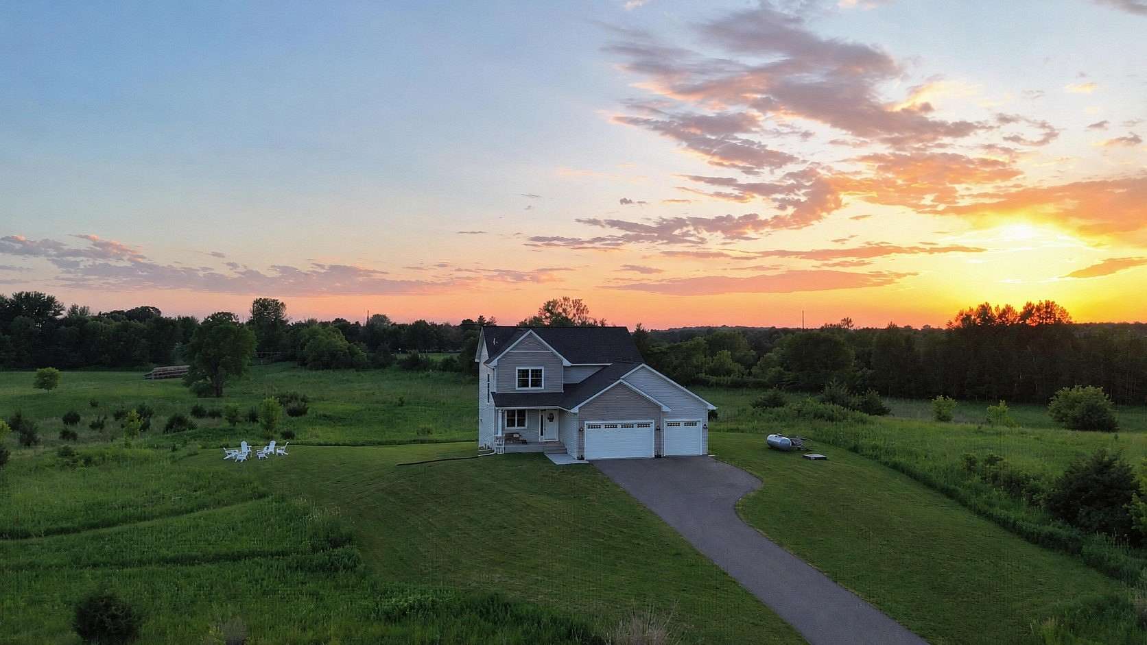 1.5 Acres of Land with Home for Sale in Shafer, Minnesota