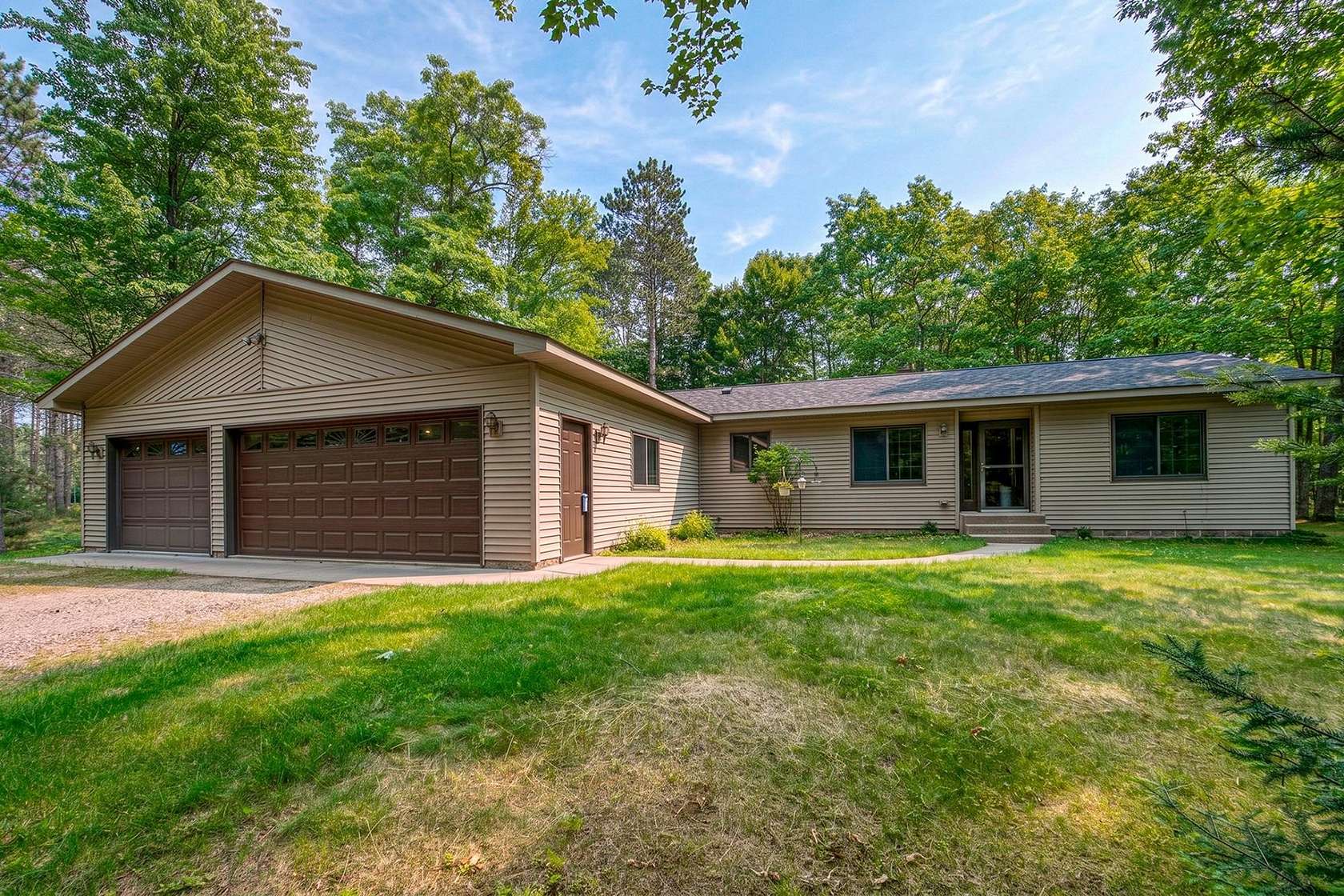 9.6 Acres of Land with Home for Sale in Rhinelander, Wisconsin