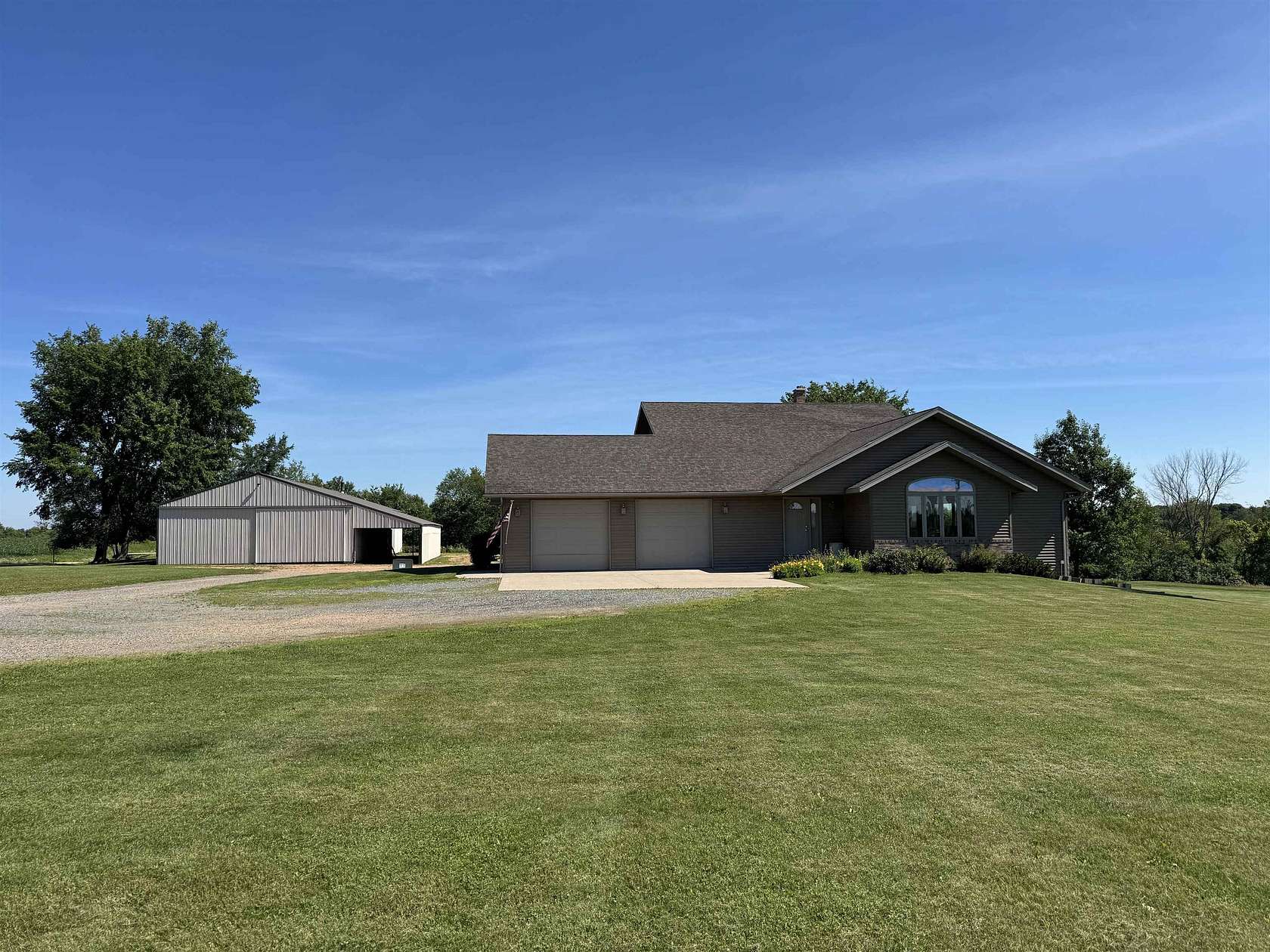 12.1 Acres of Land with Home for Sale in Marathon City, Wisconsin