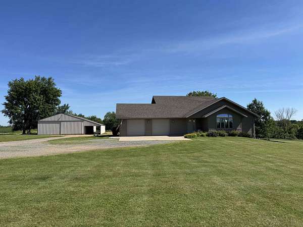 12.1 Acres of Land with Home for Sale in Marathon City, Wisconsin
