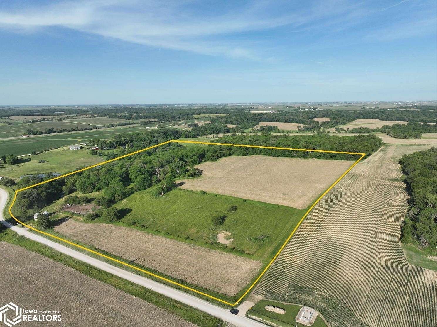 43.3 Acres of Agricultural & Residential Land for Sale in West Branch, Iowa