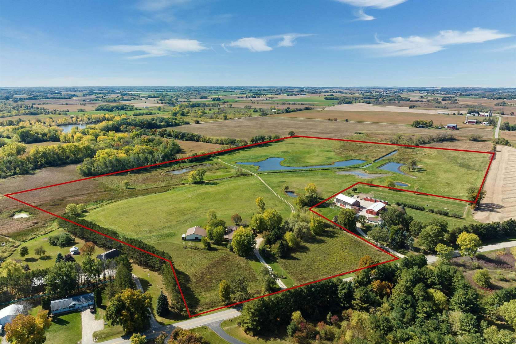 55.4 Acres of Recreational Land with Home for Sale in Pickett, Wisconsin