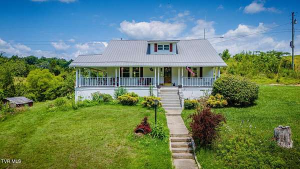 53.2 Acres of Agricultural Land with Home for Sale in Rogersville, Tennessee