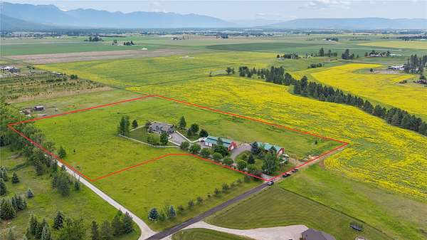 10.4 Acres of Land with Home for Sale in Kalispell, Montana
