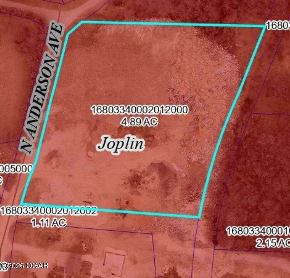 4.89 Acres of Land for Sale in Joplin, Missouri