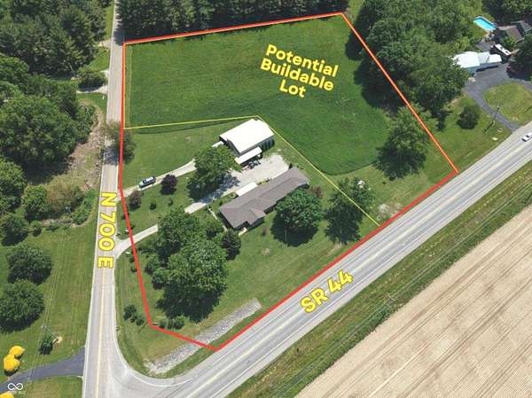 3.56 Acres of Land with Home for Sale in Franklin, Indiana