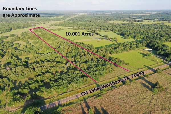 10 Acres of Land for Sale in Wortham, Texas