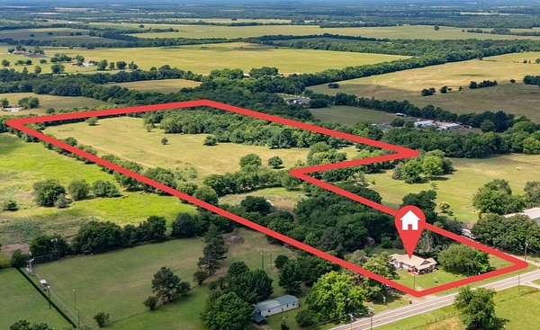 20 Acres of Land with Home for Sale in Pecan Gap, Texas