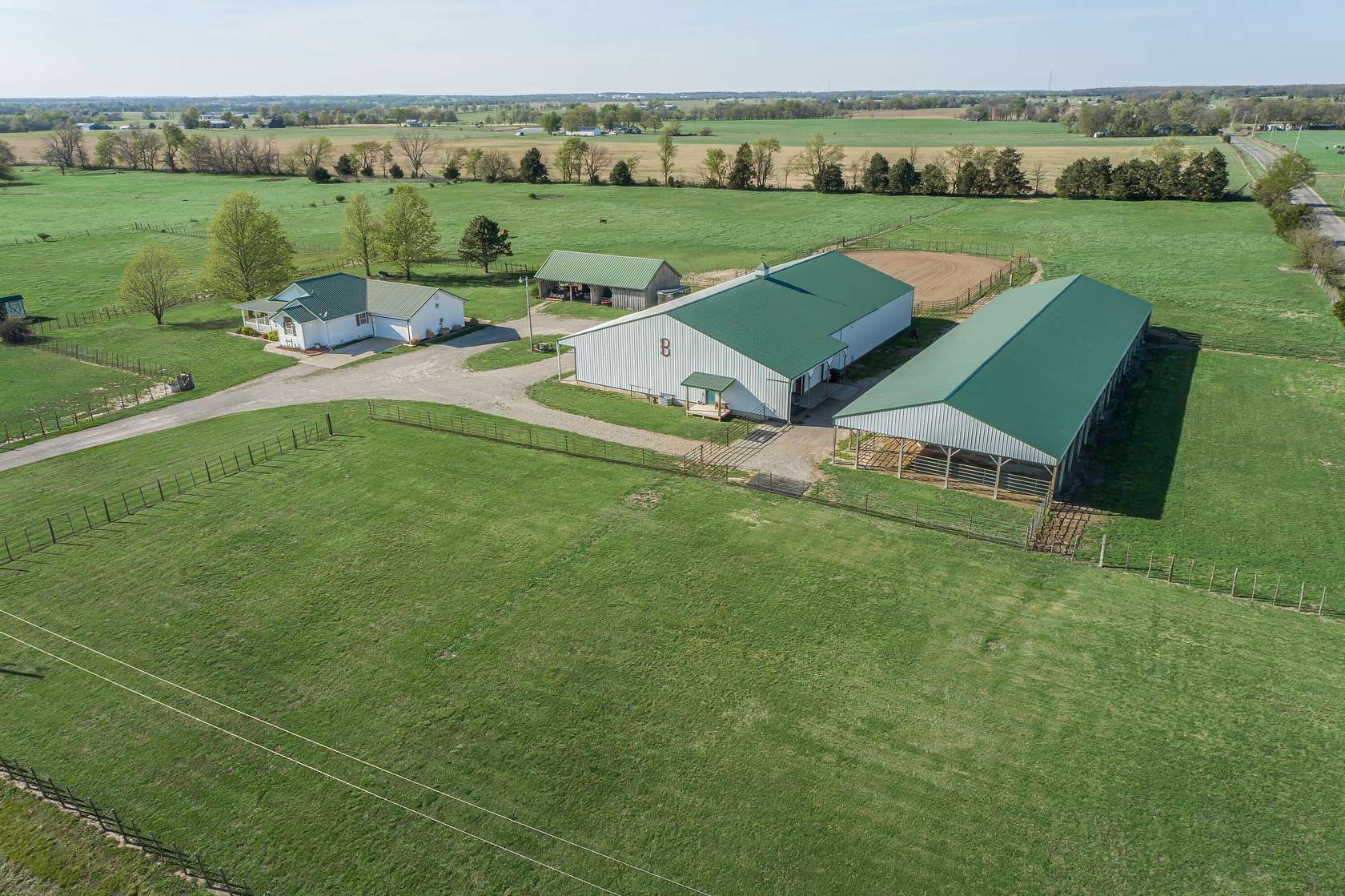 9.89 Acres of Land with Home for Sale in Mount Vernon, Missouri