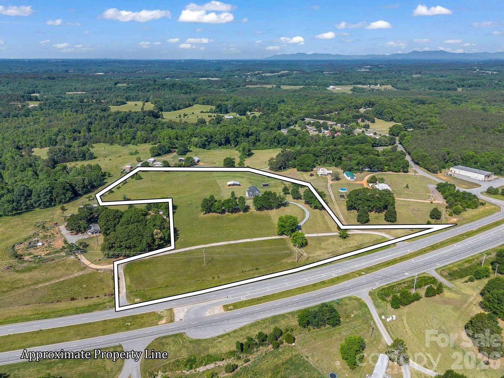 11.2 Acres of Recreational Land with Home for Sale in Forest City, North Carolina