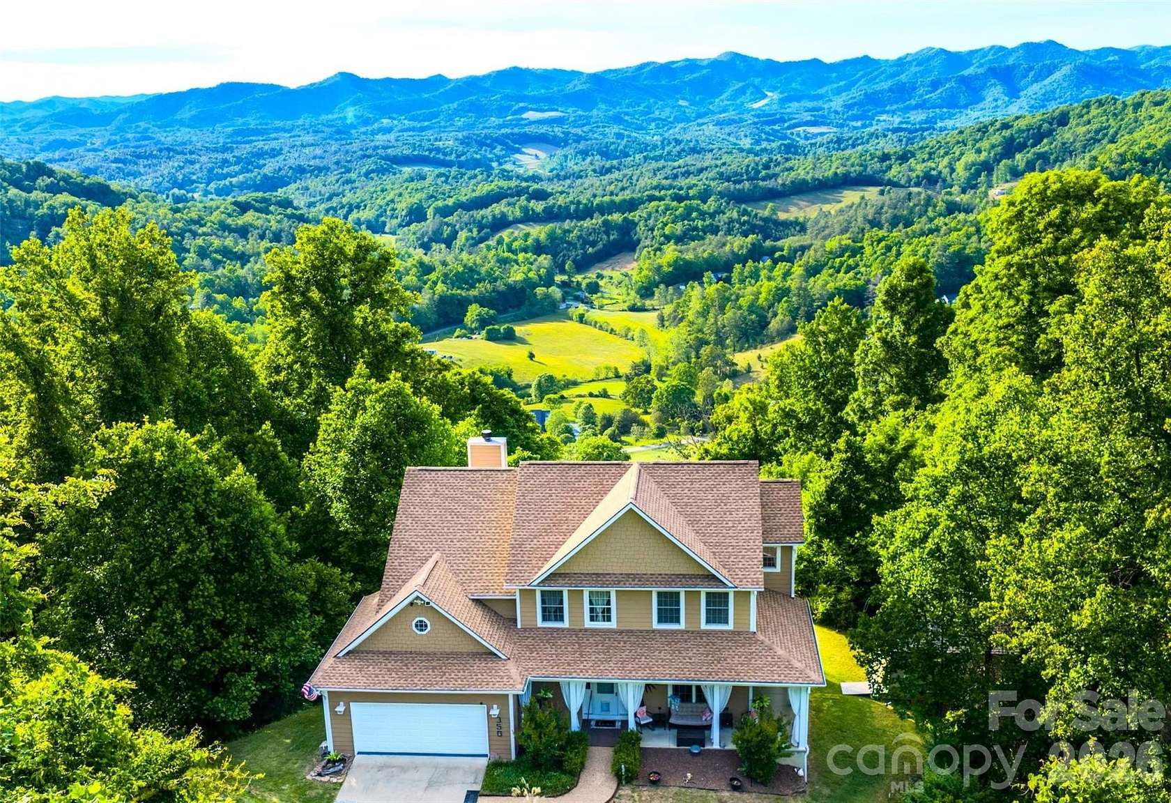 3 Acres of Land with Home for Sale in Weaverville, North Carolina