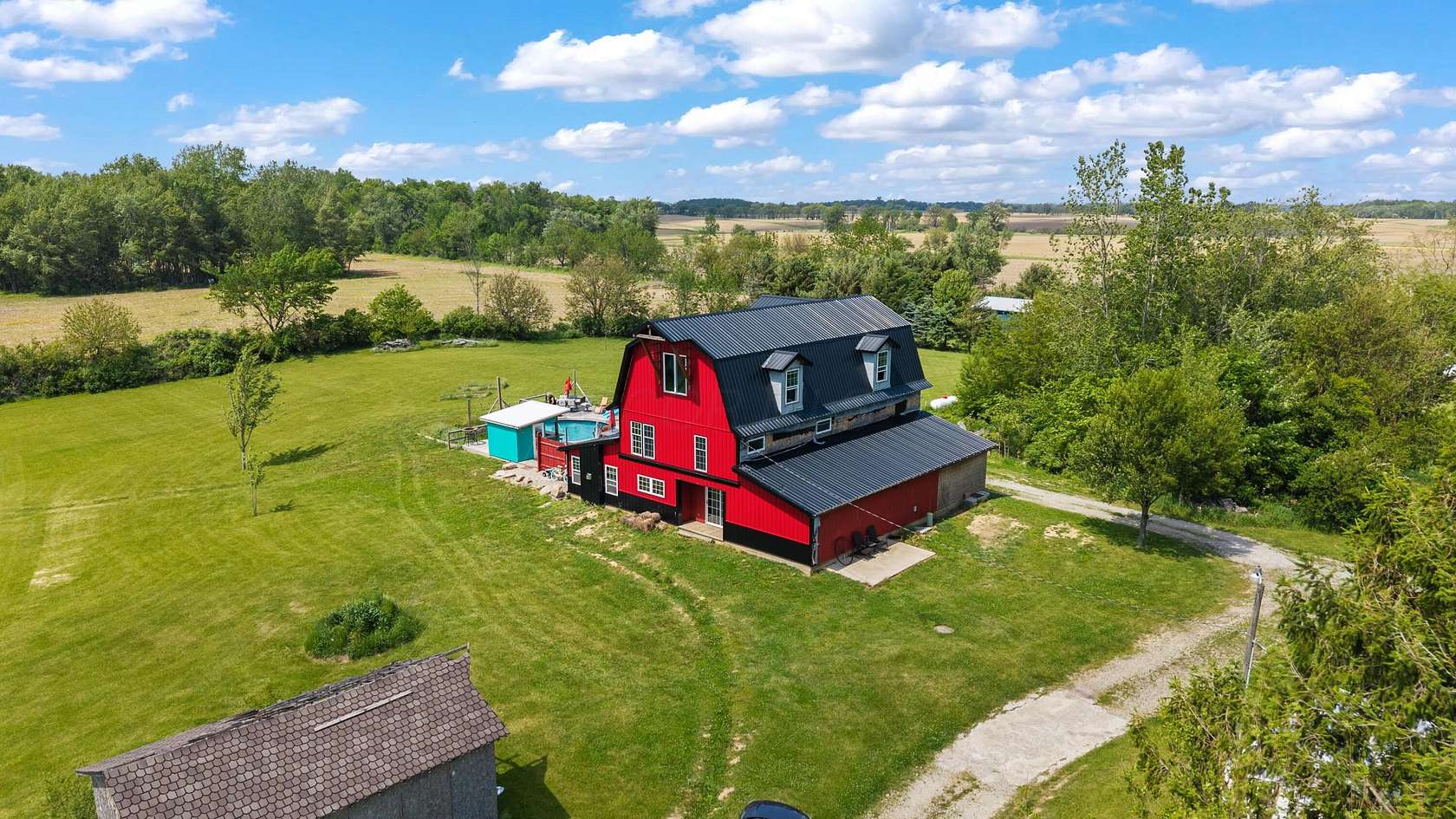 9.33 Acres of Land with Home for Sale in South Vienna, Ohio