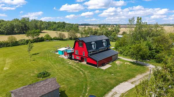 9.33 Acres of Land with Home for Sale in South Vienna, Ohio