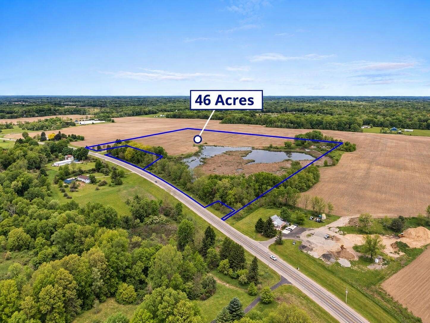 46.3 Acres of Recreational & Residential Land for Sale in Rockford, Michigan