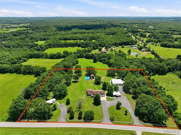 7 Acres of Land with Home for Sale in Lonedell, Missouri