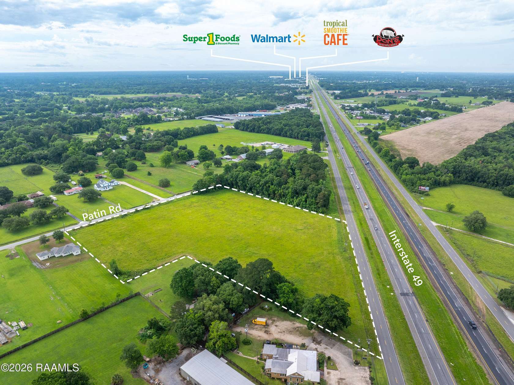 8.9 Acres of Mixed-Use Land for Sale in Carencro, Louisiana